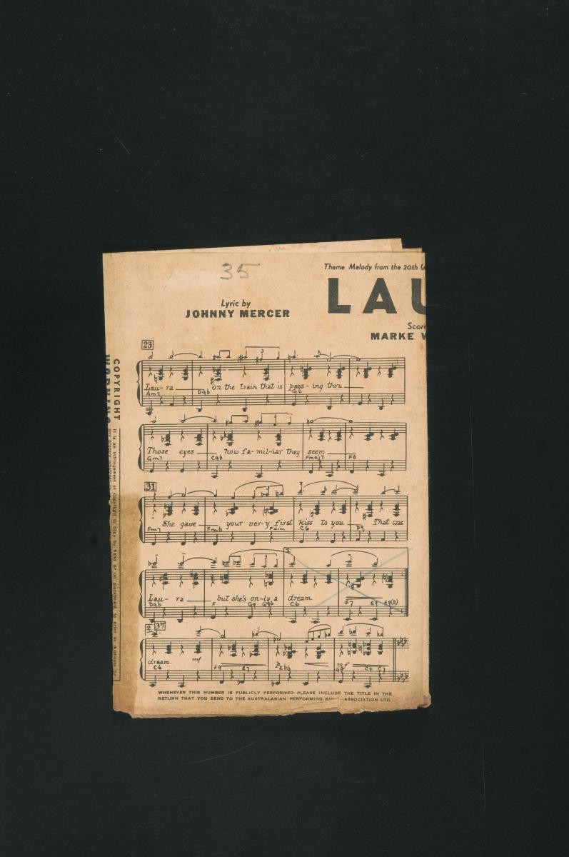 ‘Laura’ music score