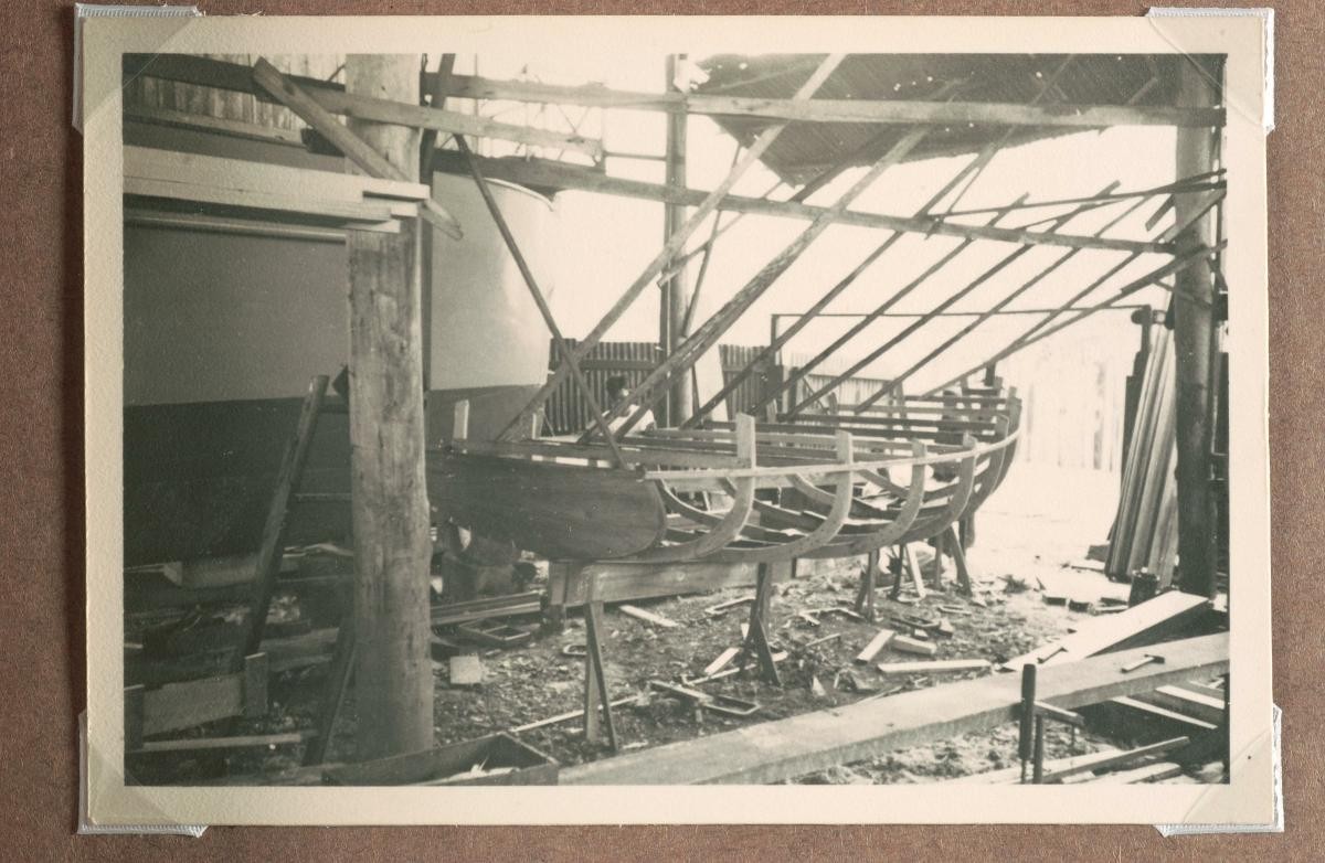 A boat under construction