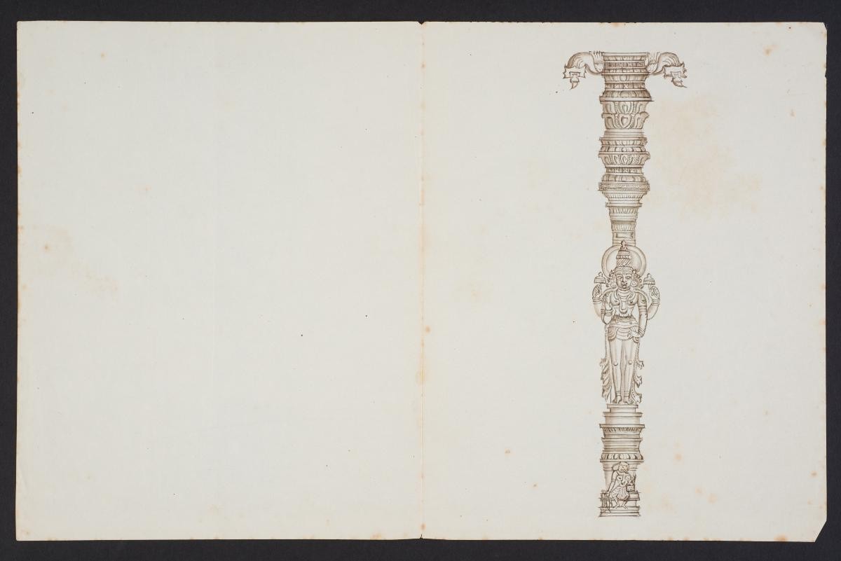 Drawings of South Indian Architectural Temple Figures