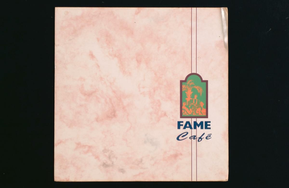Menu from Fame Café