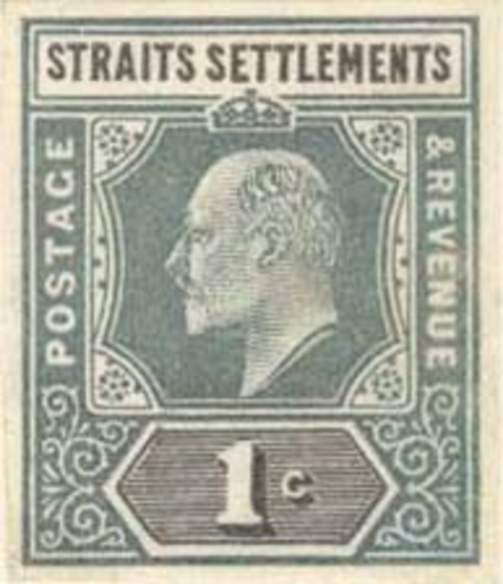 Colour trial of King Edward VII Straits Settlements for the $25 definitive stamp issue of 1902-12.
