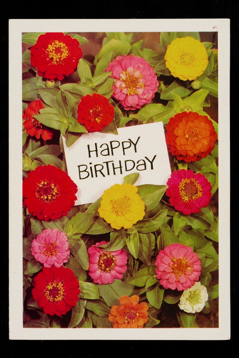 Birthday card addressed to Quah Chin Siong, Danny, from his to-be wife Soh Beow Seng, Nancy on his 28th birthday