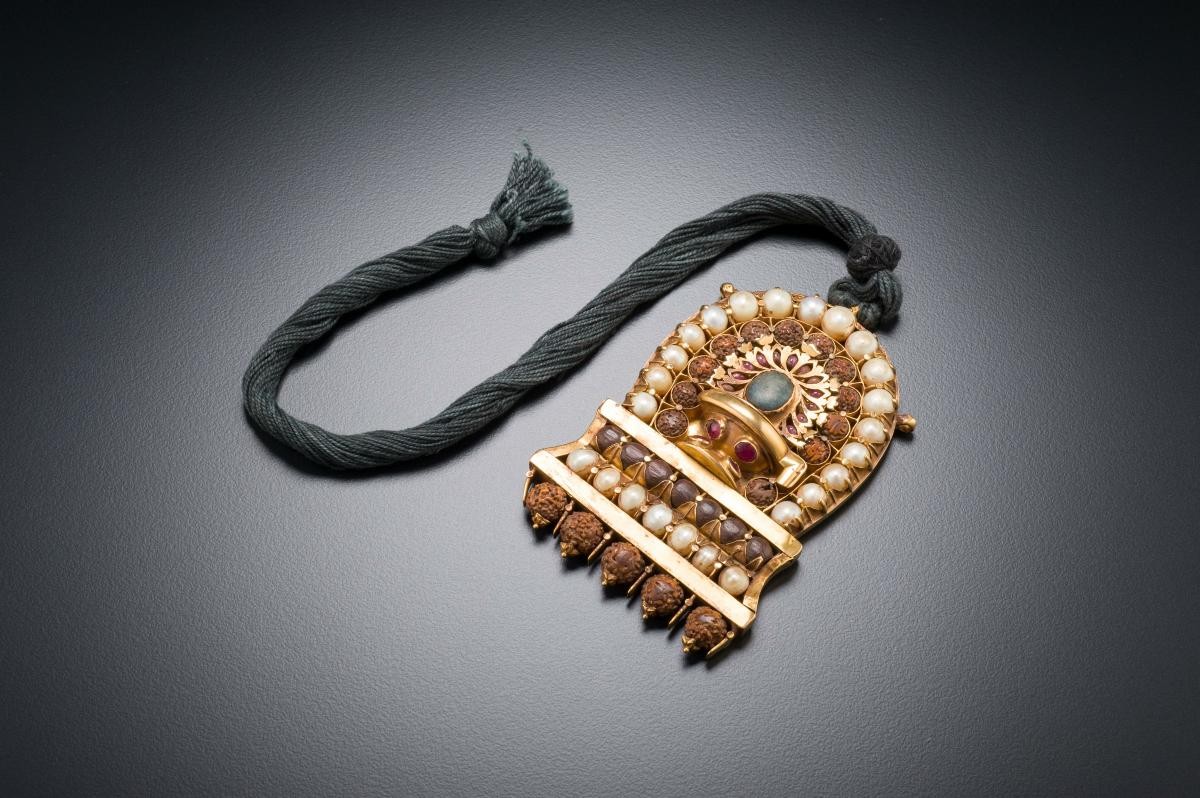 Large Temple Gold Pendant