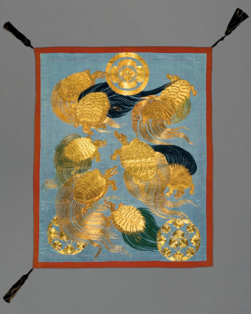 Fukusa with turtles