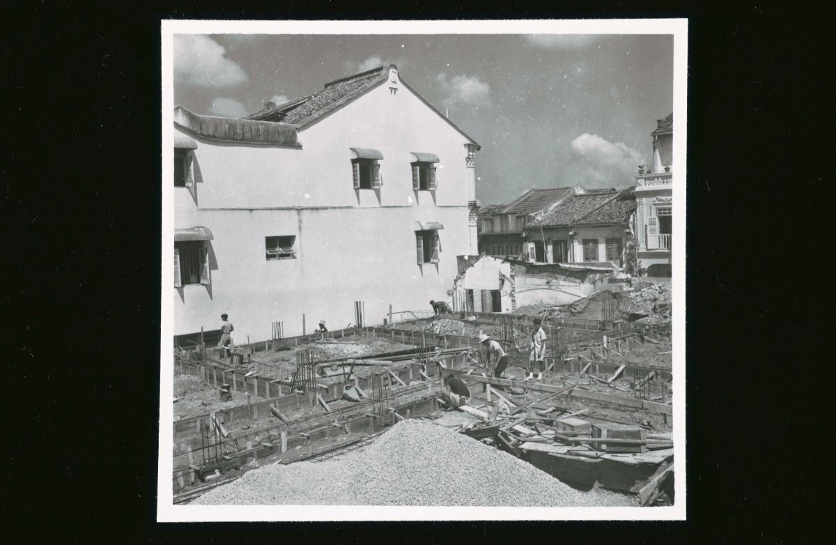 Yeung Ching School in construction