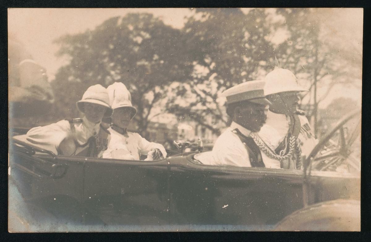 Postcard showing His Royal Highness the Prince of Wales during the 1922 visit to Singapore