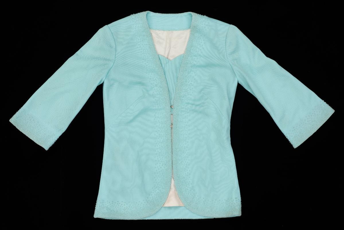 Turquoise Jacket with Beads