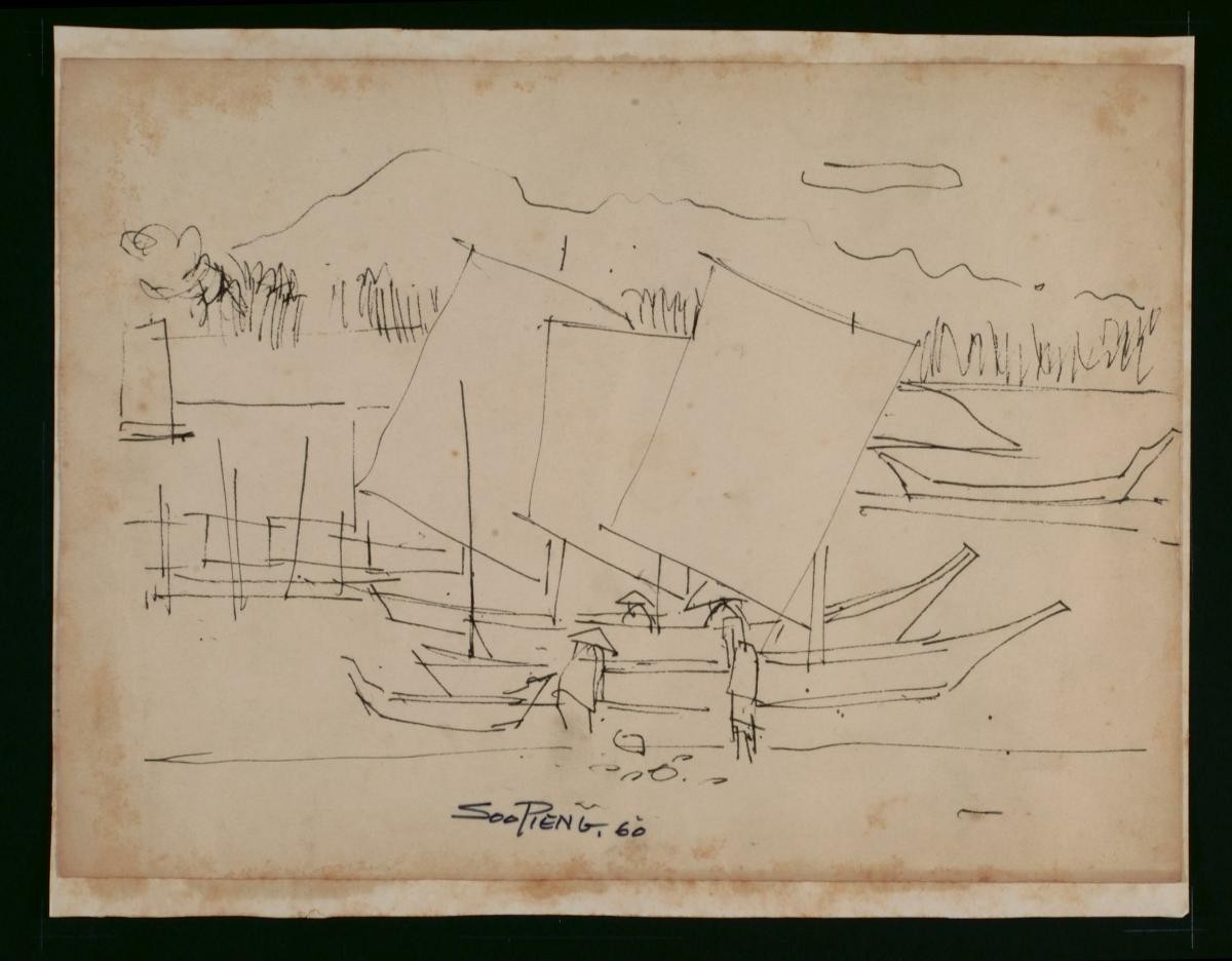 Untitled (Boats with Sail)