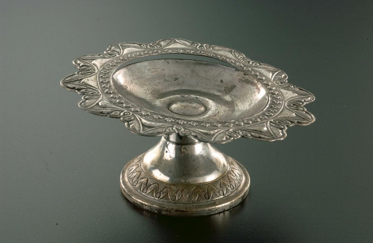 Salver on stand