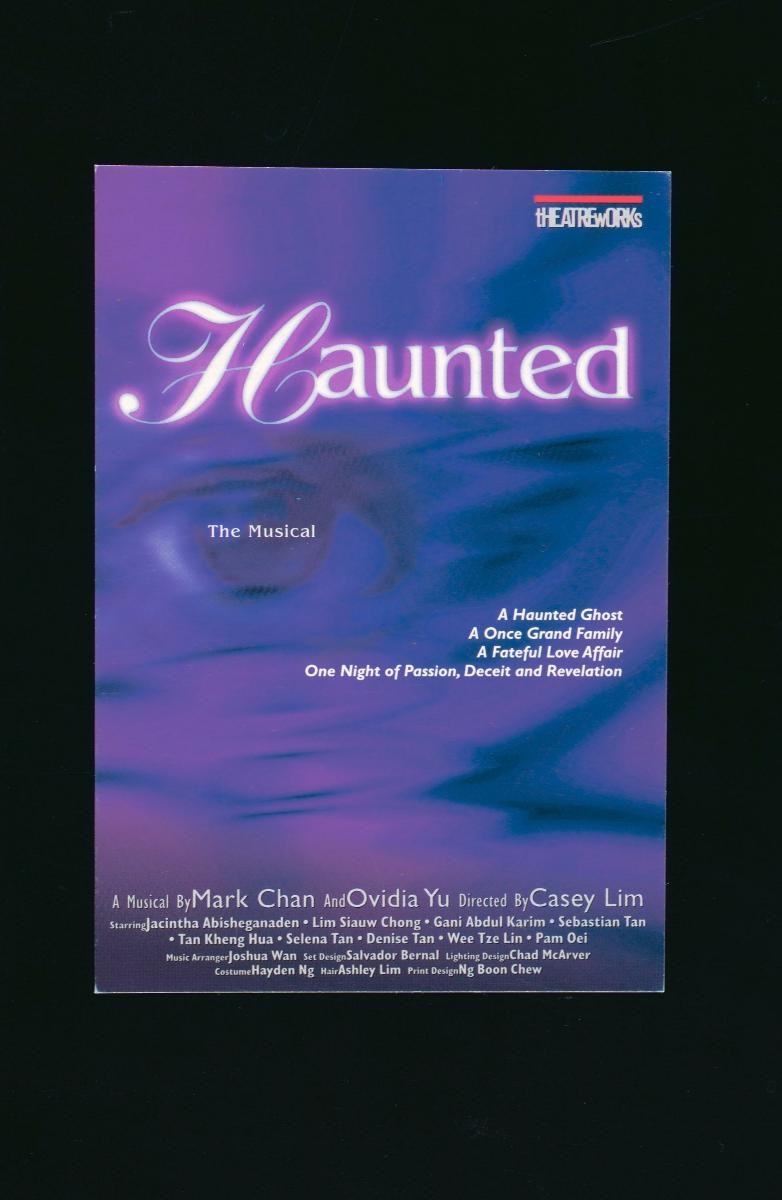 Flyer for the TheatreWorks’ production, ‘Haunted’