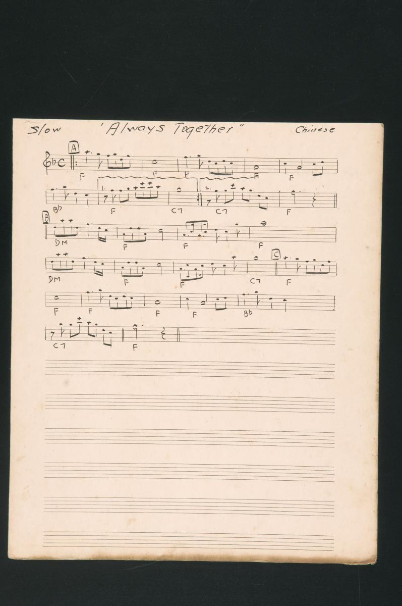 ‘Always Together’ music score