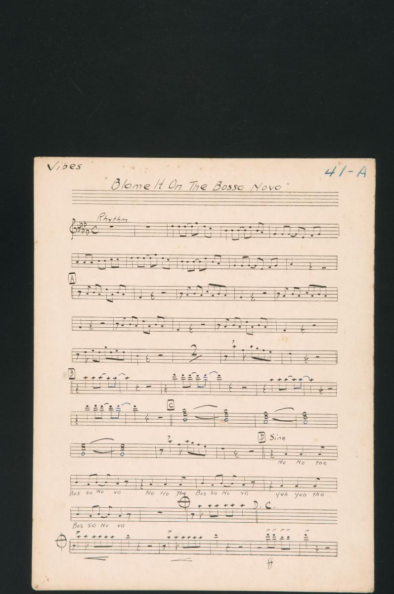 ‘Blame it on the Bossa Nova’ music score