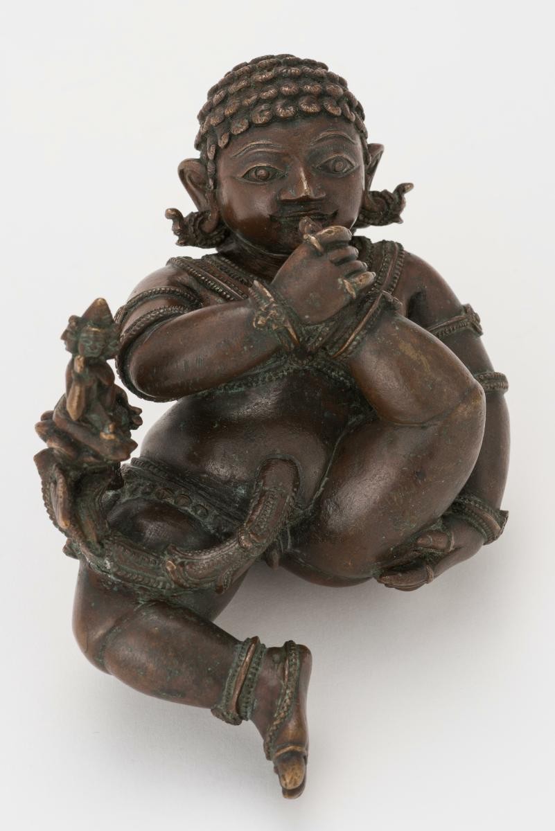 Krishna Lying on a Banyan Leaf