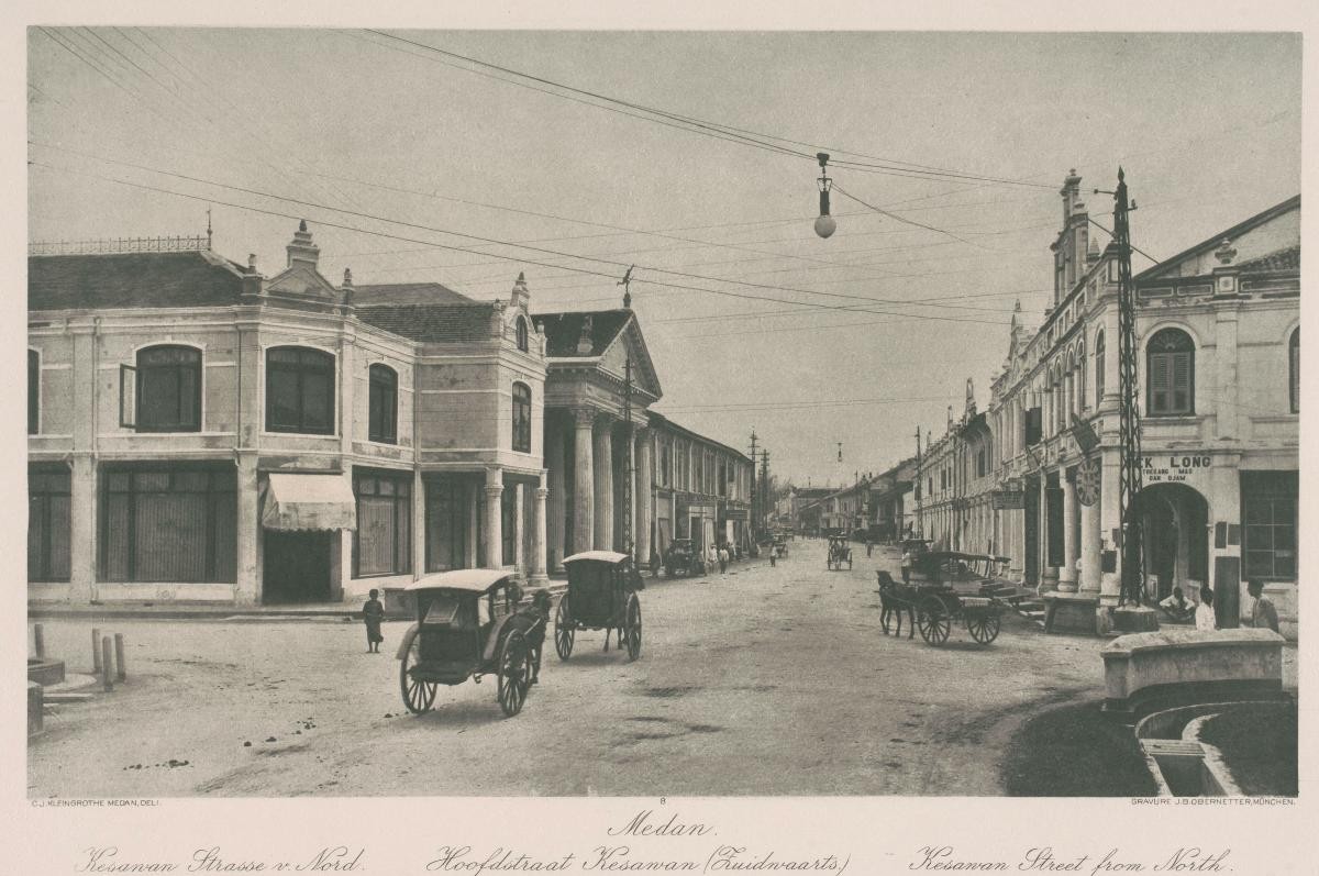 View of the Kesawan Street in Medan by C.J. Kleingrothe
