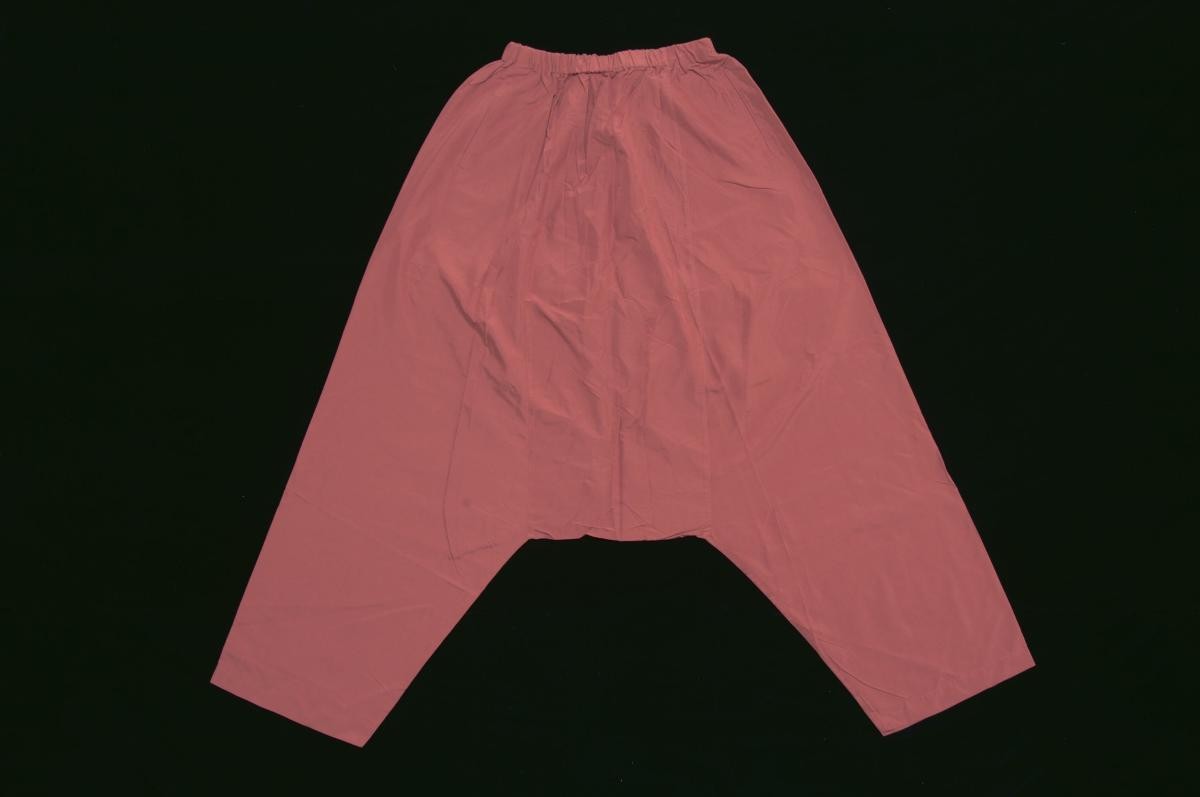 Issey Miyake red dhoti pants
