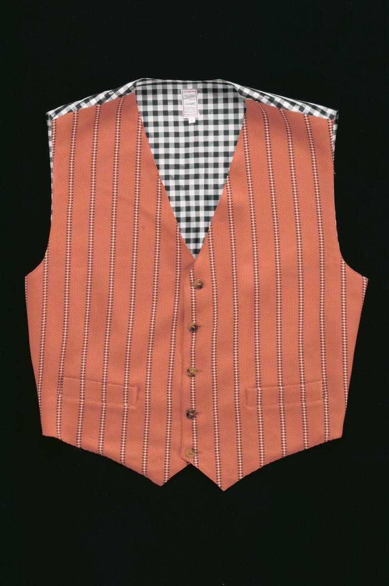 Jean-Paul Gaultier orange striped waistcoat