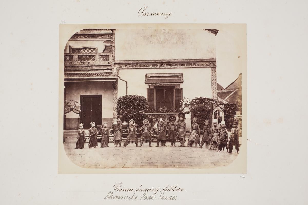 A view of child dancers by Woodbury and Page