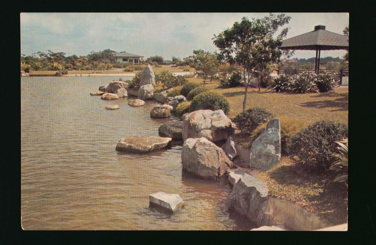 The Jurong Lake surrounding the Seiwaen Japanese Garden at Jurong