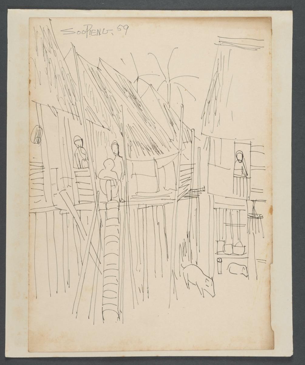 Untitled (Kampong with A Boar)