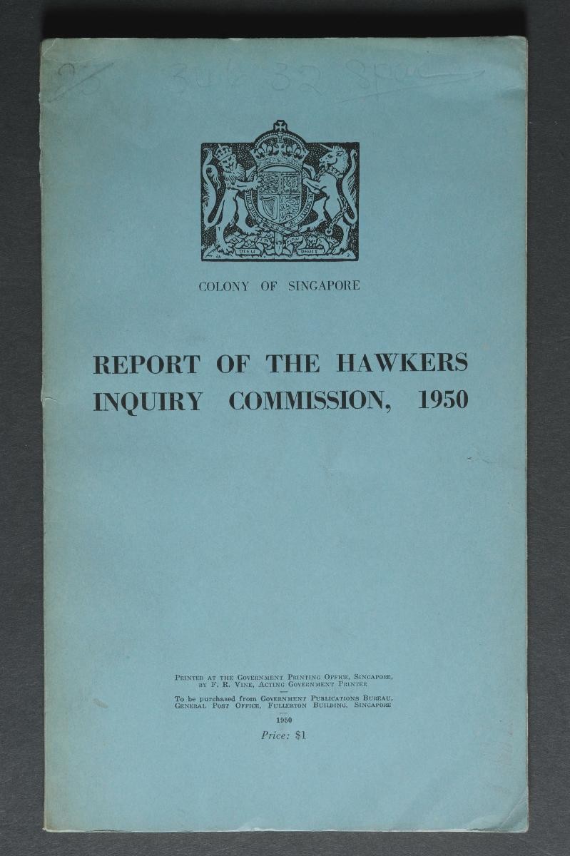 Publication titled, ‘Report of the Hawkers Inquiry Commission, 1950’