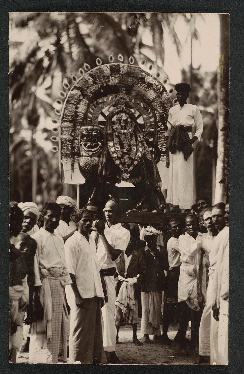 A procession during Thaipusam