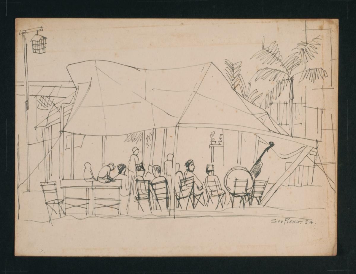 Untitled (Band Performing under A Tent)
