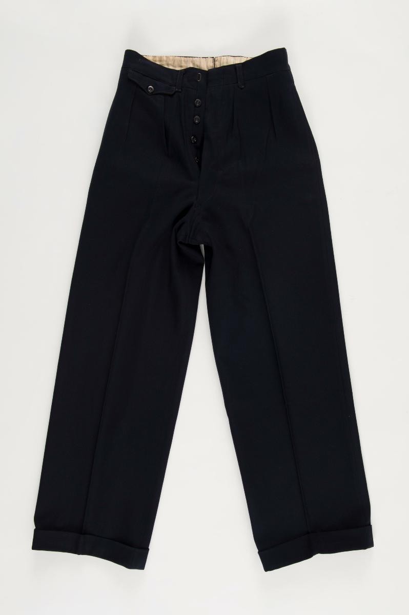 A pair of blue trousers