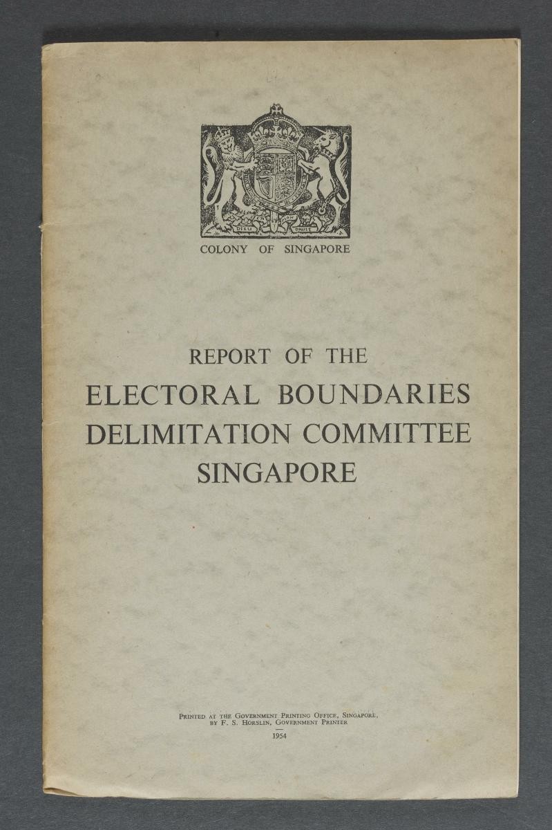 ‘Report of the Electoral Boundaries Delimitation Committee Singapore’