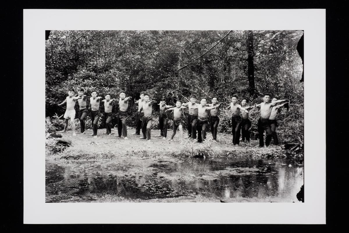 Workers from the printing factory of Ca Mau Province Doing Morning Exercises