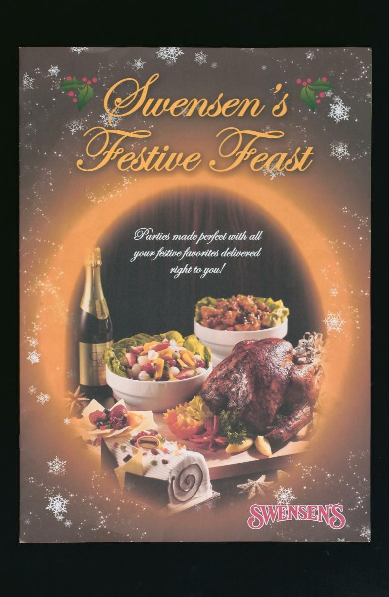 Menu from Swensen's Restaurant