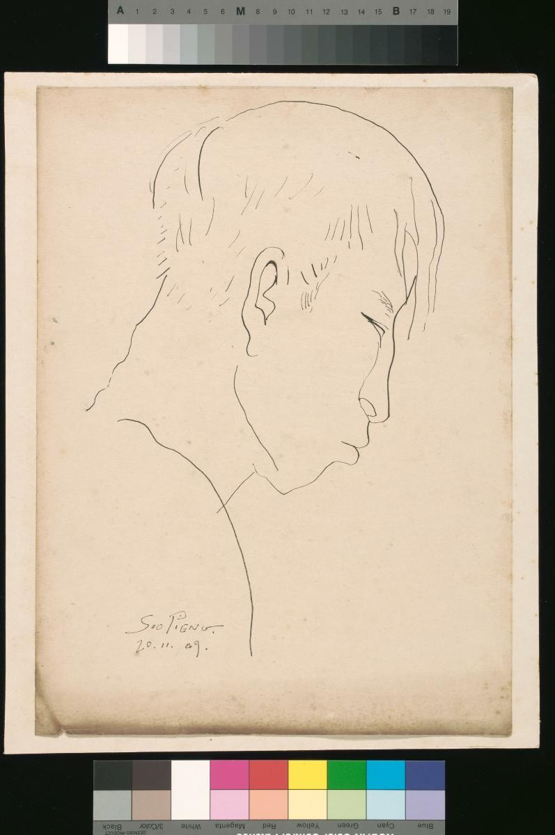 (Untitled) Portrait of a Side View of a Man