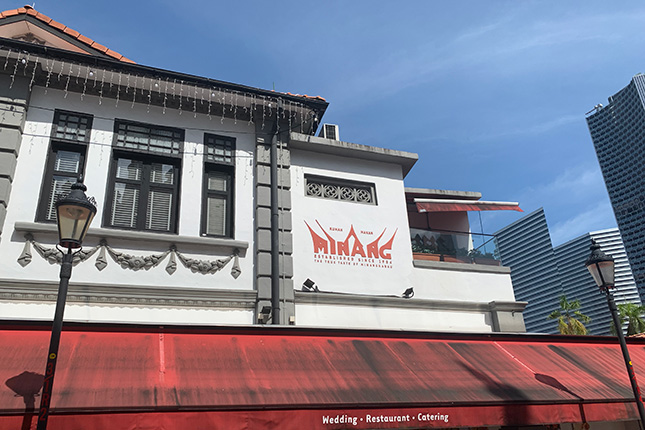 Volunteer Facade of Rumah Makan Minang
