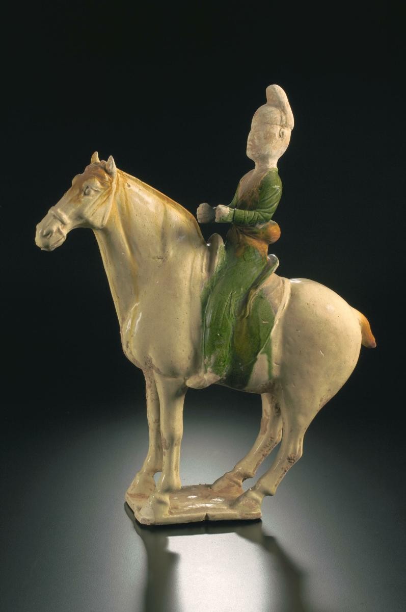 Figure of horse with rider