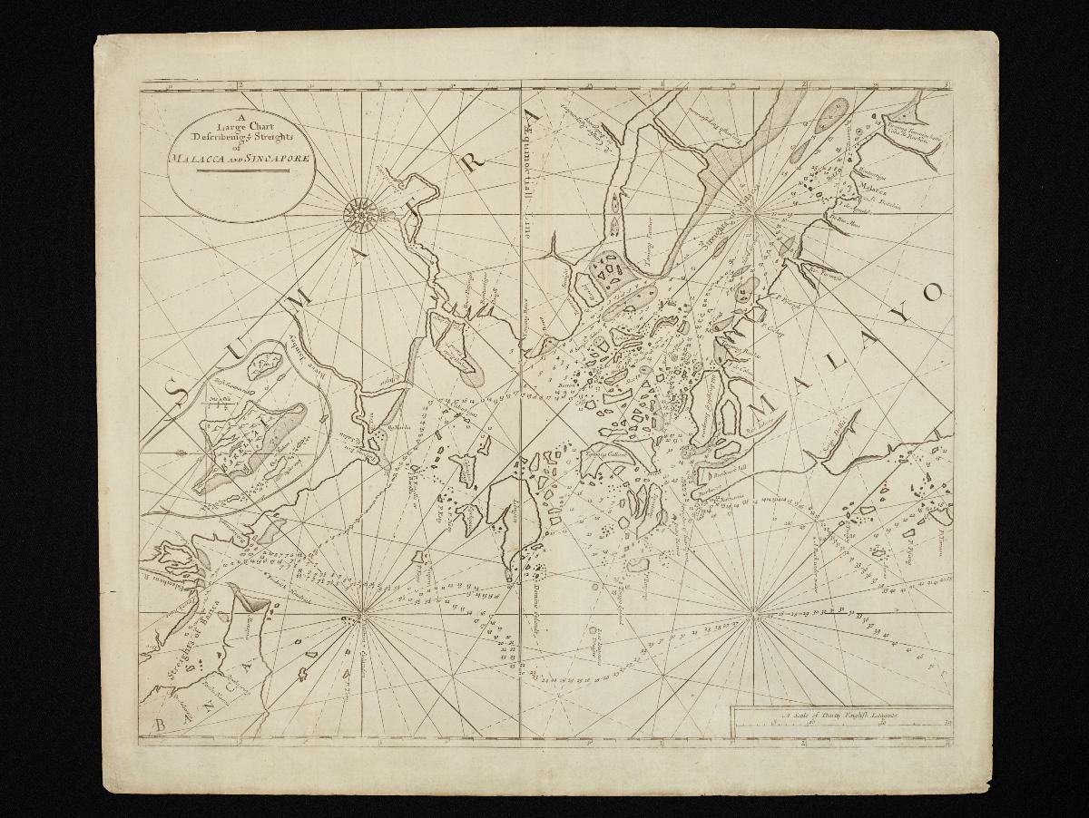 Large Chart of the Straits of Malacca and Singapore