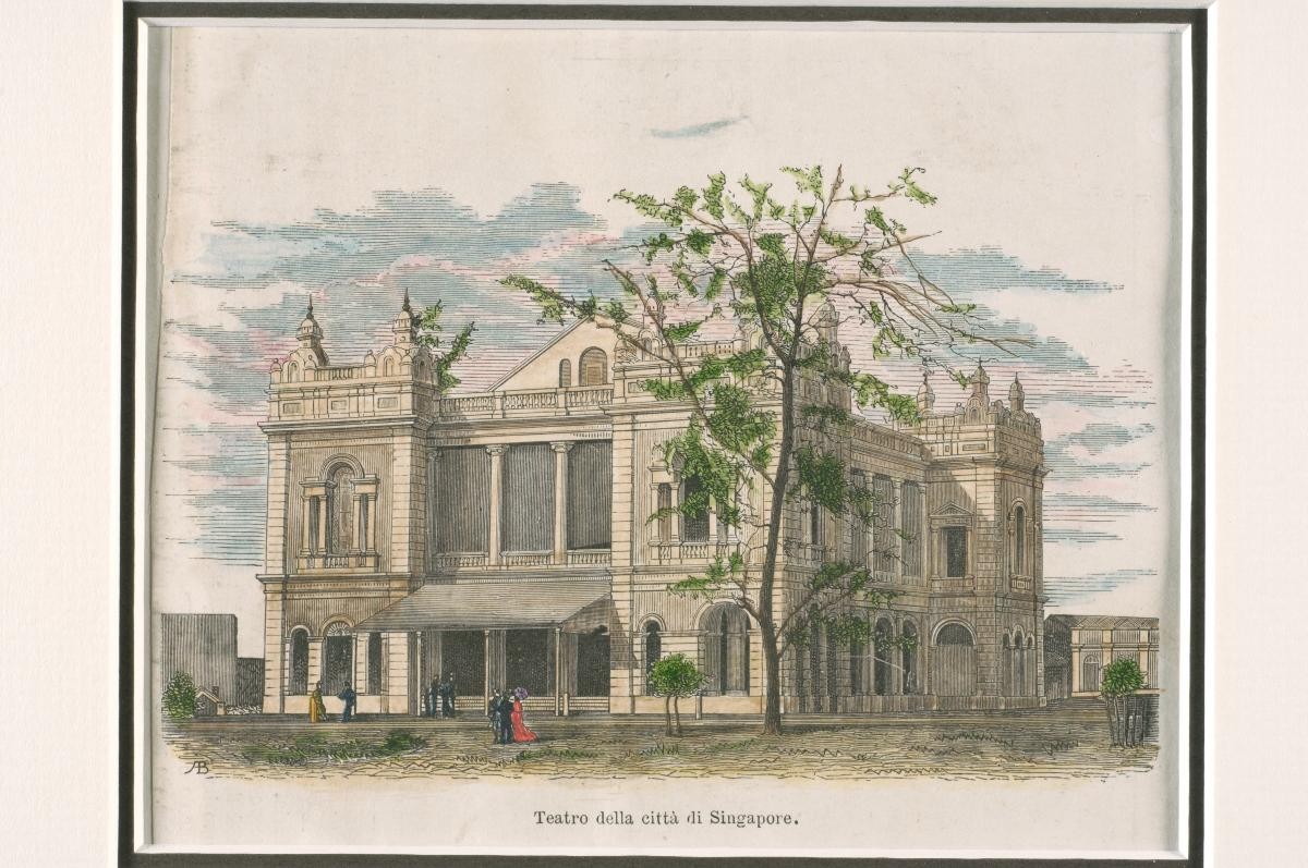 Sketch titled ‘Teatro Della Citta di Singapore’