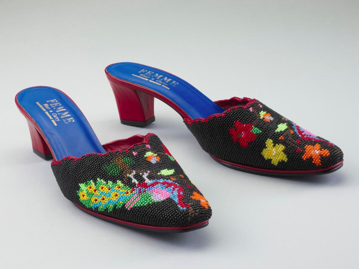 Beaded slippers