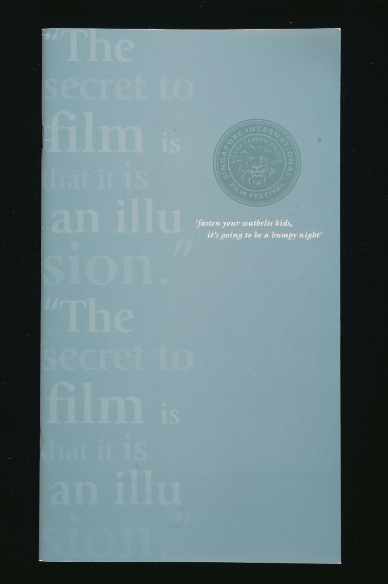 Programme booklet for the Singapore International Film Festival’s Silver Screen Awards