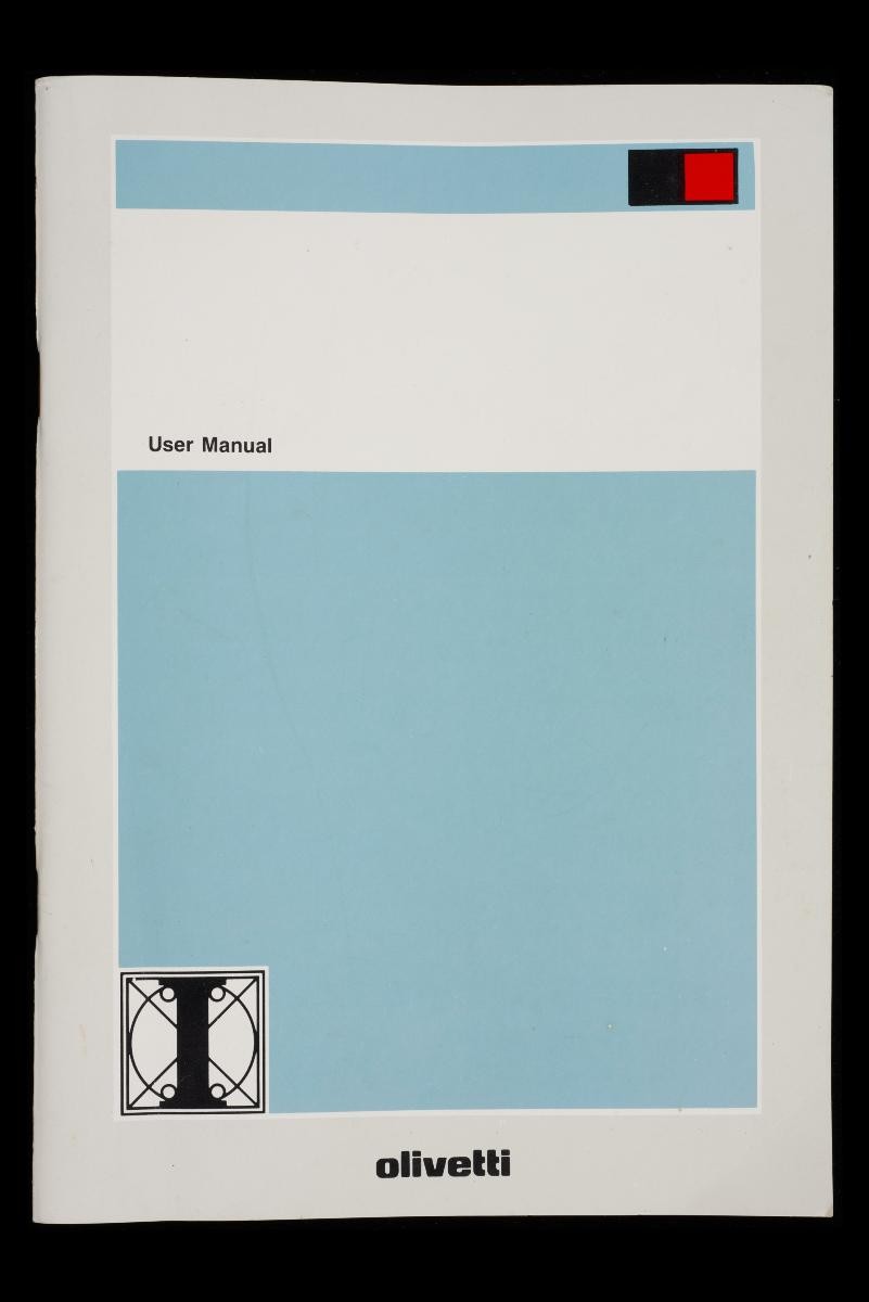 User manual for Olivetti ET Personal 55 typewriter