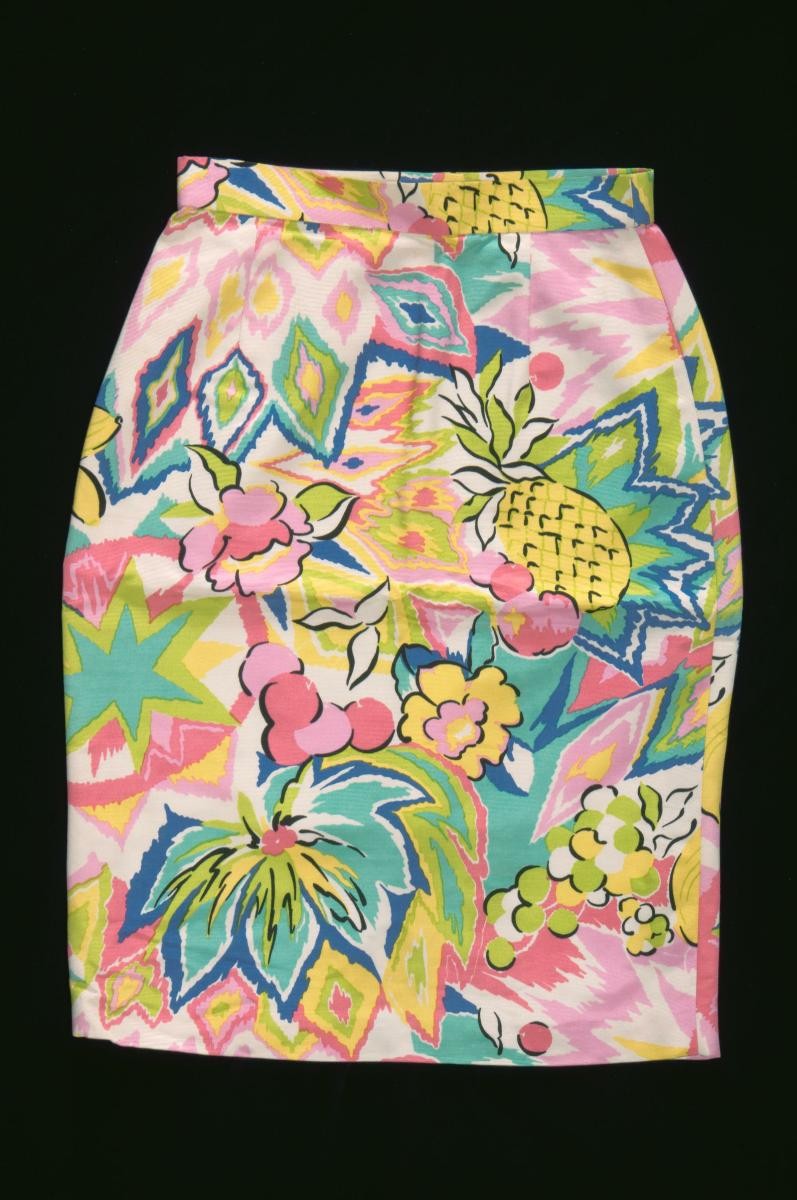 Louis Feraud printed skirt with exotic fruits