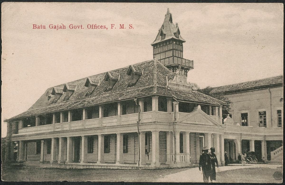 Postcard of Batu Gajah Government Offices