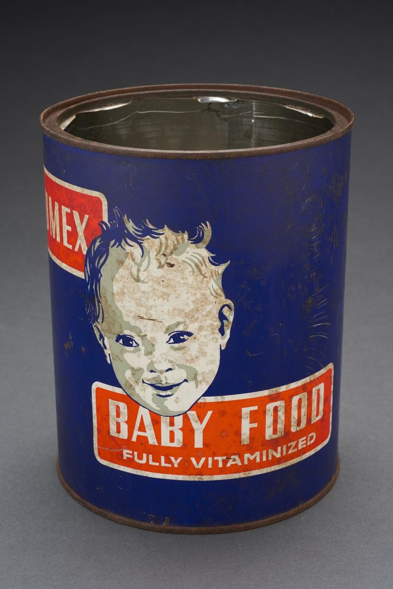 Dumex baby food tin container