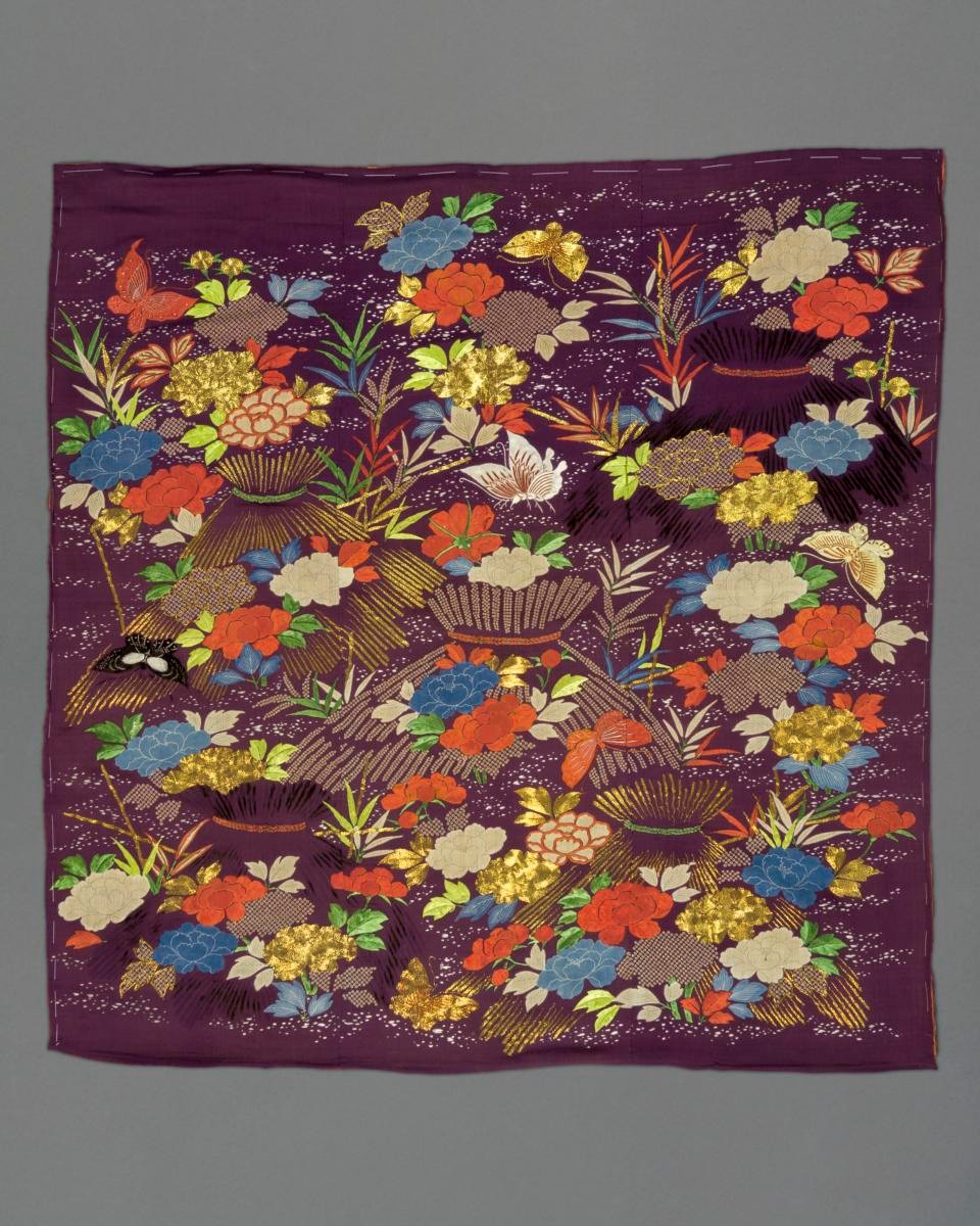 Fukusa with flowers
