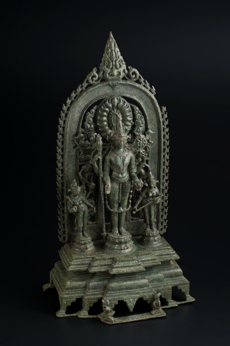 Vishnu with Lakshmi and Sarasvati