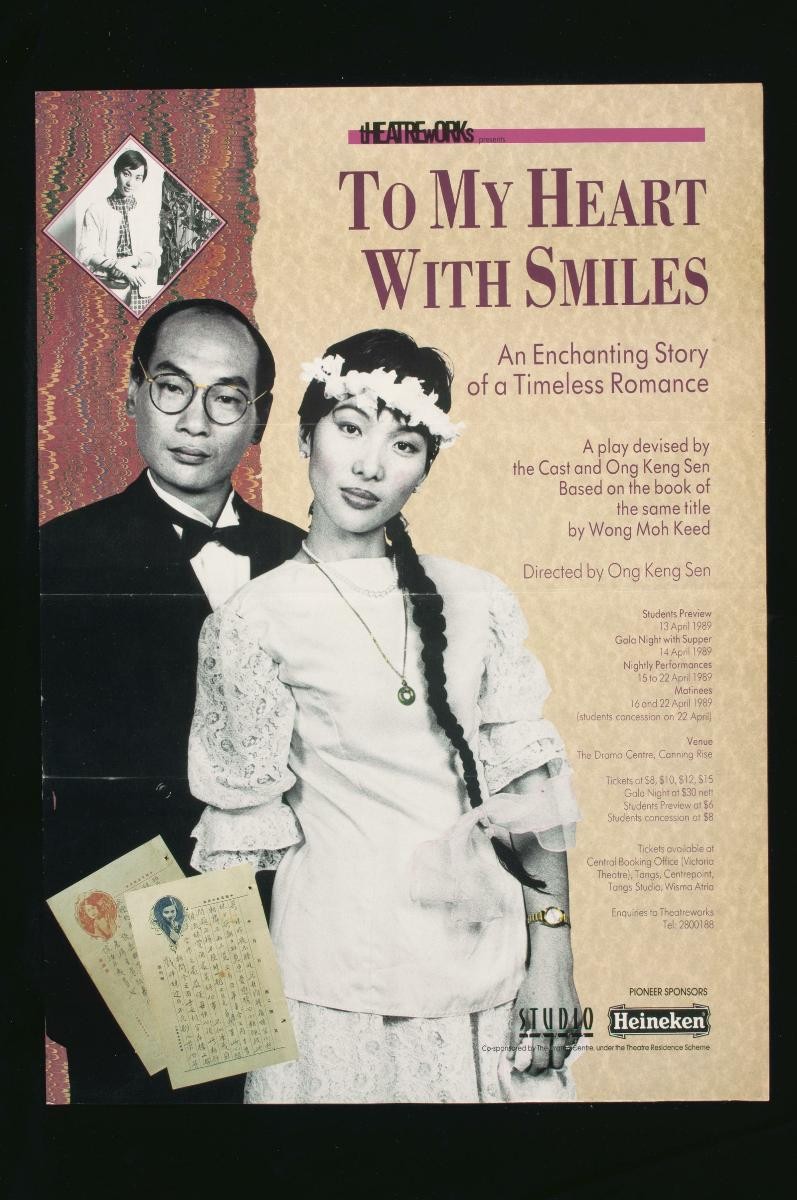 Poster for the TheatreWorks’ production, ‘To My Heart With Smiles’