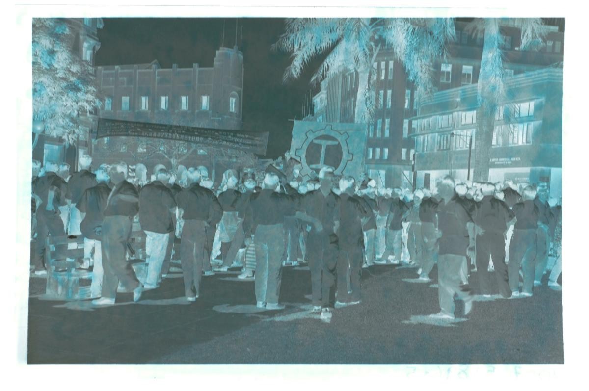 A Singapore People’s Alliance (SPA) photo negative