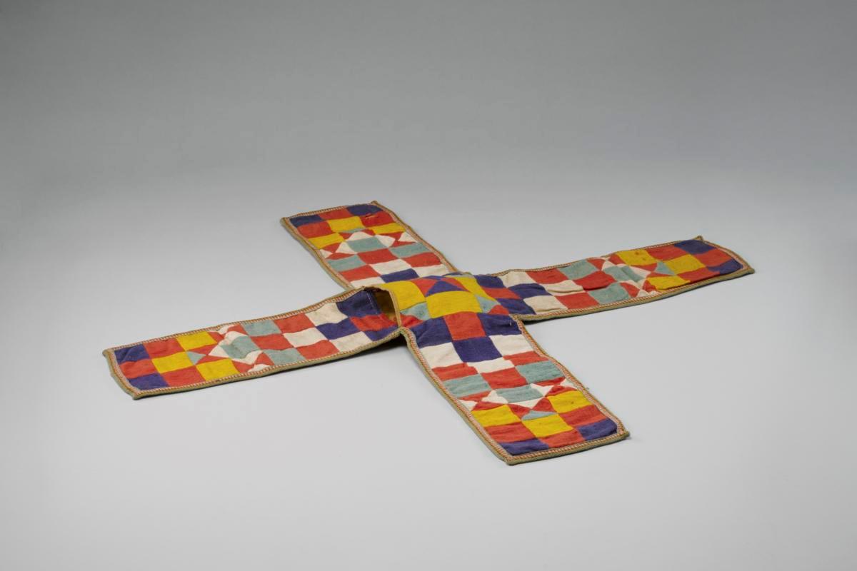 Pachisi Board with Cowrie Shells