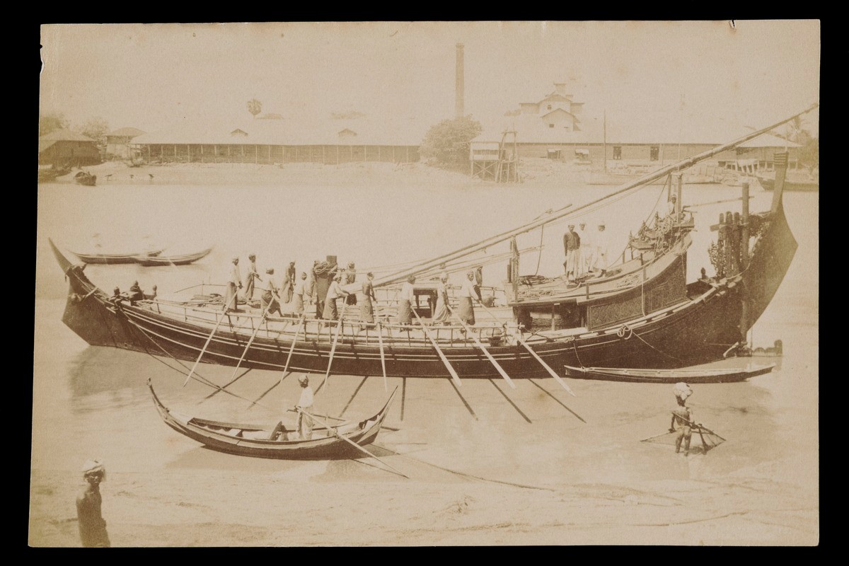 Rice Mill and Burmese Paddy Boat