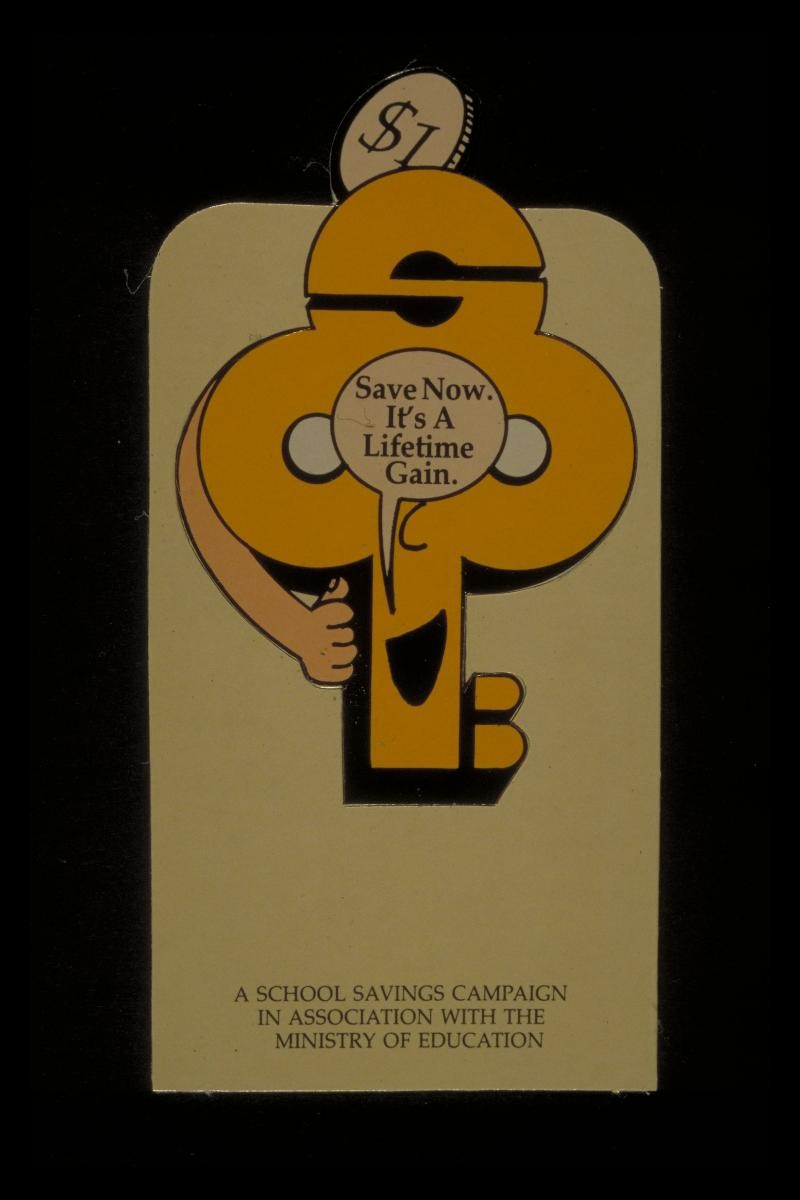 POSBank bookmark for the National School Savings Campaign