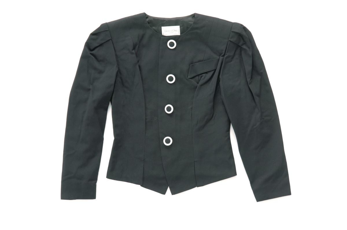 Fitted jacket in grosgrain by Benny Ong