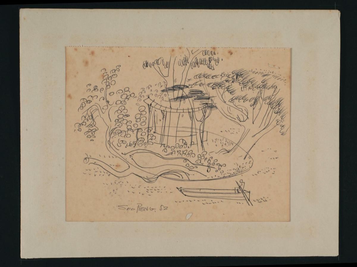 Untitled (Boat and Trees)